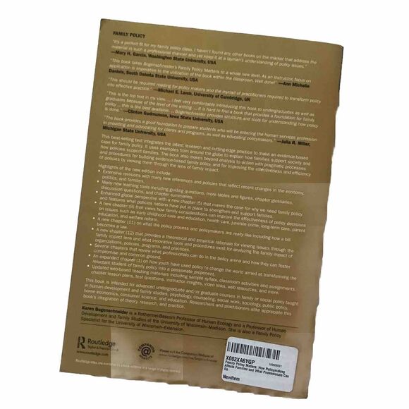 Family Policy Matters Bogenschneider Third Edition 978-0-415-84447 Policymaking - Picture 2 of 8